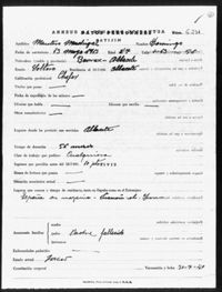 Montero Madrigal, Domingo